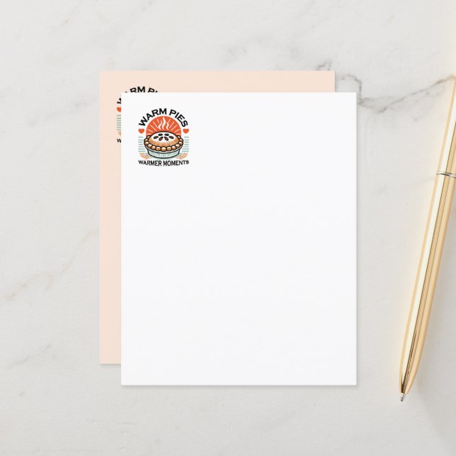 Warm Pies Warmer Moments – Cosy Autumn Design (Front/Back In Situ)