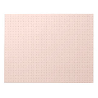 Warm Pink Darker Dot Grid Notepad