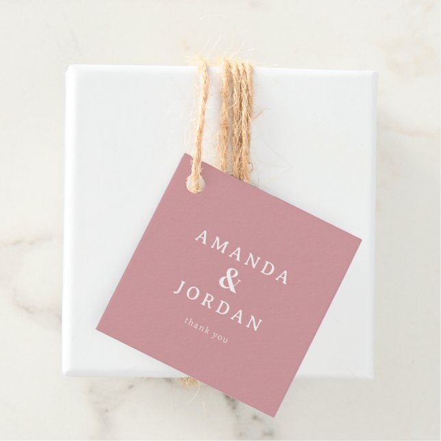 Warm Pink Gratitude Tag (In Situ)