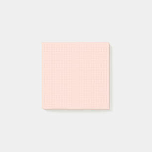 Warm Pink Light Dot Grid Post-It Notes