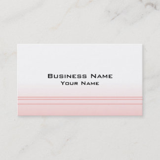 Warm Pink. Simple Elegant Design Business Card