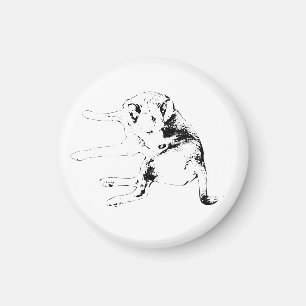 Warm Pup Smile Magnet