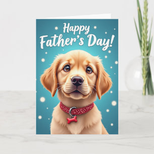 Warm Puppy Fathers Day Card