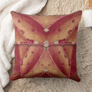 Warm Red and Gold Clutch Cushion