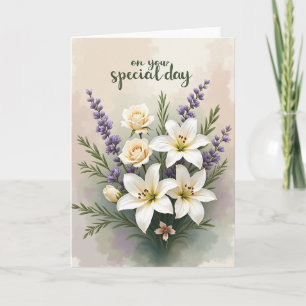 Warm Rose Birthday Card