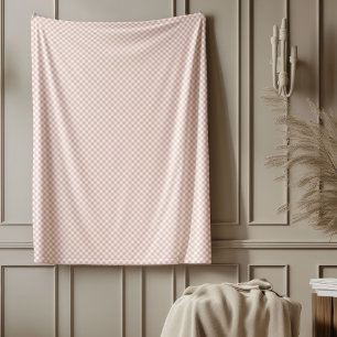 Warm Rose Gold Plaid Blanket for Every Season