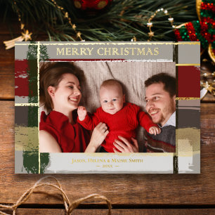 Warm Rustic Brushstrokes w/Gold Highlights Photo