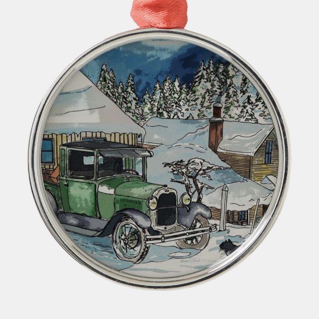 Warm Seat Metal Tree Decoration (Front)