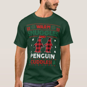 Warm Snuggles Penguin Lovers Xmas Ugly Christmas S T-Shirt