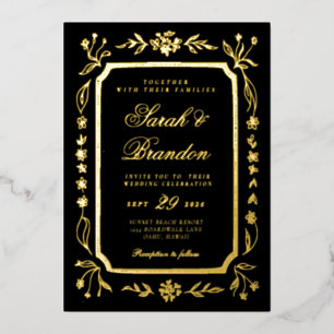 Warm Solid Color Minimalist Script Wedding