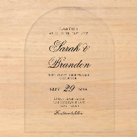 Warm Solid Colour Minimalist Script Wedding