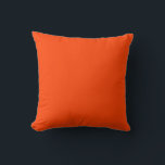 Warm Solid Red-Orange Cushion<br><div class="desc">WARM AND VIBRANT COLOR
A deep colour that conveys power and intimacy.</div>