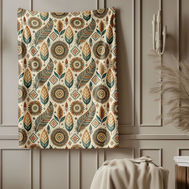 Warm Southwestern Tribal Blanket Earth Tone Colour (Warm Southwestern Tribal Blanket Earth Tone Colors)