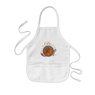 Warm Spicy Curry Food Art Kids Apron