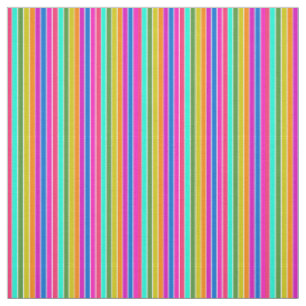 Warm Spring Stripes Fabric