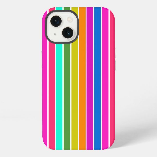 Warm Spring Stripes  iPhone Case (Back)