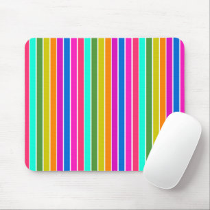 Warm Spring Stripes Mouse Pad