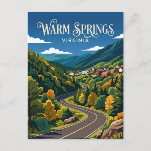 Warm Springs USA Postcard