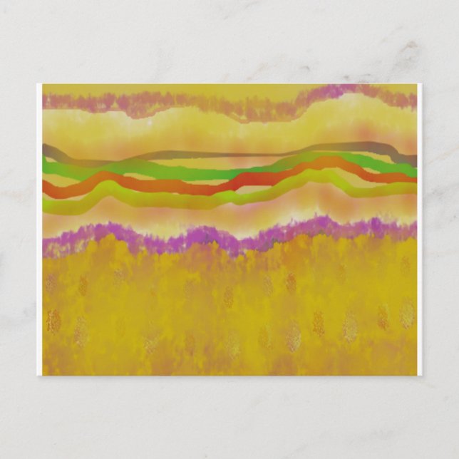 Warm Sun and Corn art design abstract Postcard (Front)