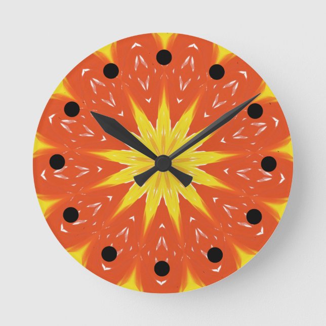 Warm Sun Coordinating Spa Wall Clock (Front)
