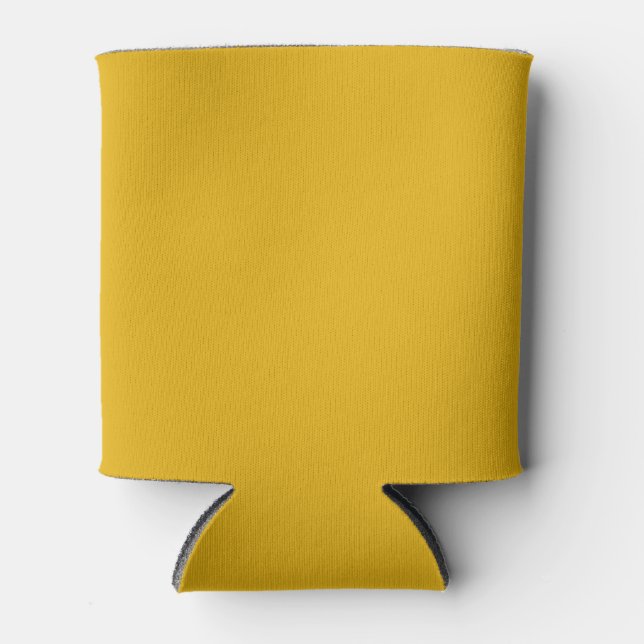 Warm Sunflower Solid Colour Can Cooler (Front)