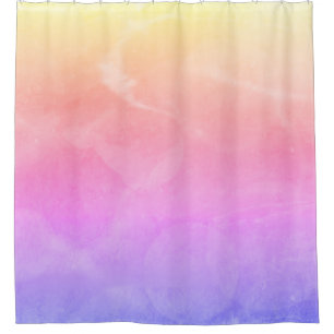 "Warm Sunrise" Abstract Shower Curtain