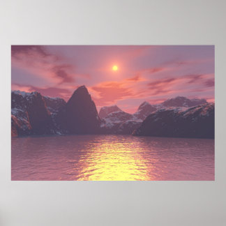 Warm Sunset Poster