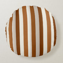 Warm Terracotta and Cream Vertical Stripe
