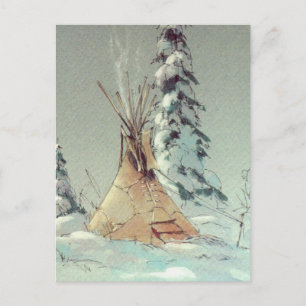 WARM TIPI by SHARON SHARPE Postcard