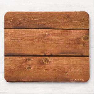 Warm-toned Barn Wood Board Photo Image Mouse Pad