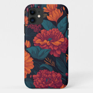 Warm tones floral design Case-Mate iPhone case