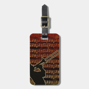 Warm Tones Trombone ID280 Luggage Tag