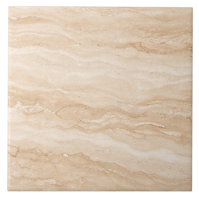 Warm Travertine Stone – Premium Ceramic Tile (Front)