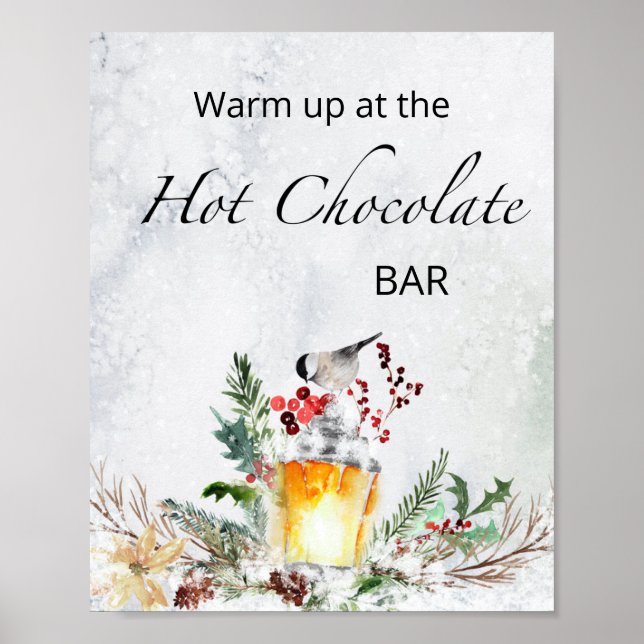  Warm up at the hot chocolate bar Poster (Front)