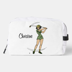 Warm Up for Golfing Personal Lady Golfer Dopp Kit