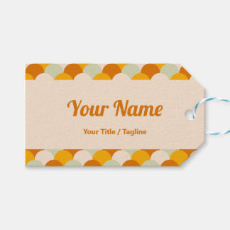 Warm Wave Social Media Business Card Gift Tags