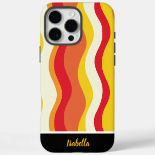 Warm, wavy patterns create harmony iPhone 16 pro max case