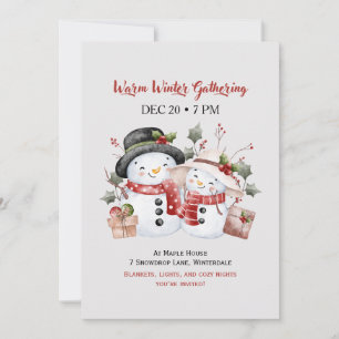 Warm Winter Gathering – Winterful Party Invitation