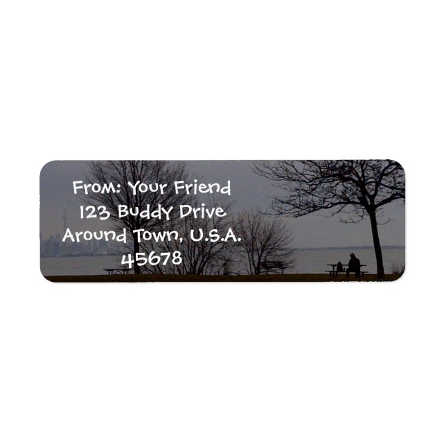 Warm Winter Wishes Address Labels by RoseWrites (Front)