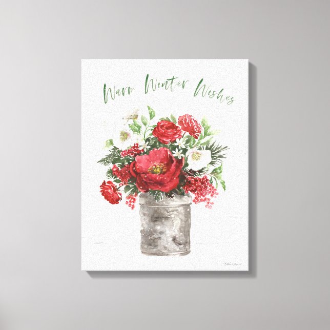Warm Winter Wishes Canvas Print (Front)