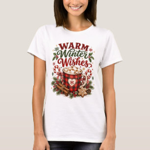 Warm Winter Wishes Christmas Shirt, Cosy Buffalo P T-Shirt