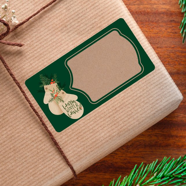 Warm Winter Wishes Festive Christmas Mittens (Warm Winter Wishes Festive Christmas Mittens Label)