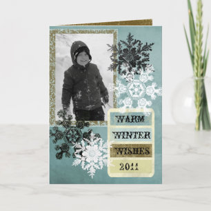 Warm Winter Wishes Holiday Card