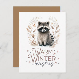 Warm Winter Wishes Holiday Card