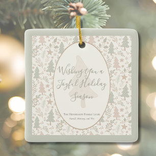 Warm Winter Wishes –Personalised Holiday Ornament