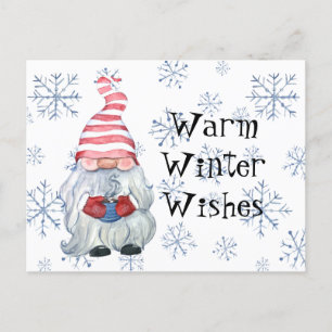 Warm Winter Wishes Postcard