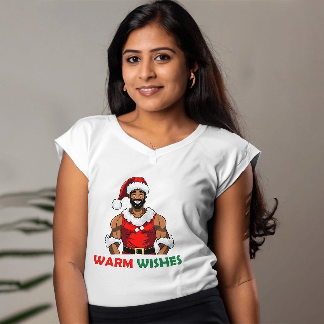 Warm Wishes Afro Man T-Shirt (Creator Uploaded)