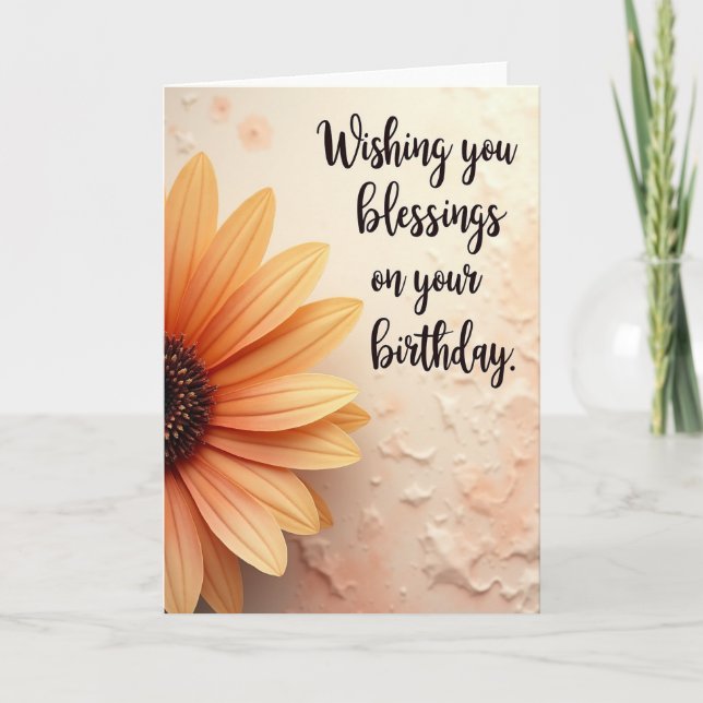 Warm Wishes Birthday Card (Front)