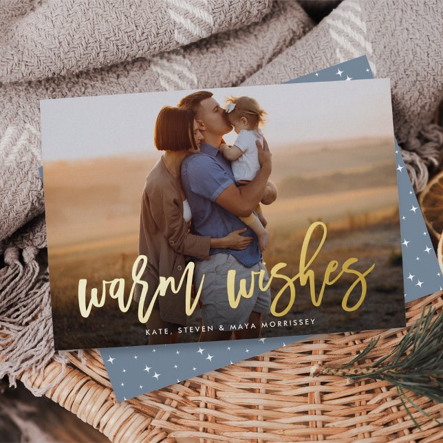 Warm Wishes Brush Lettered Photo (Creator Uploaded)
