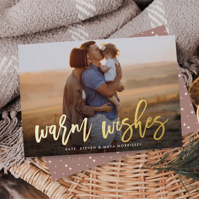 Warm Wishes Brush Lettered Photo (Creator Uploaded)